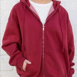 Brandy Melville Burgundy Christy Jacket